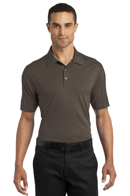 Front View of Cargo Brown OGIO Linear Polo. OG1030