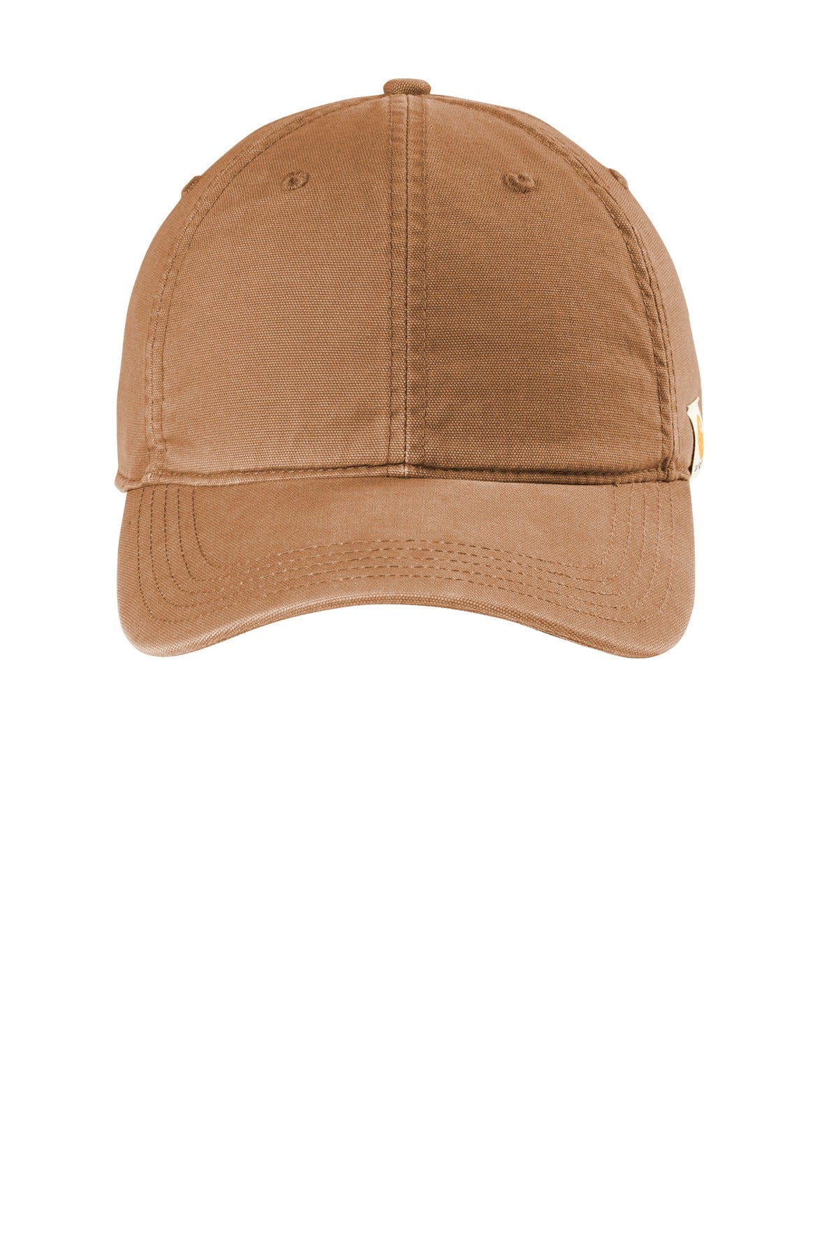 Front View of Carhartt Brown Carhartt Cotton Canvas Cap CT103938