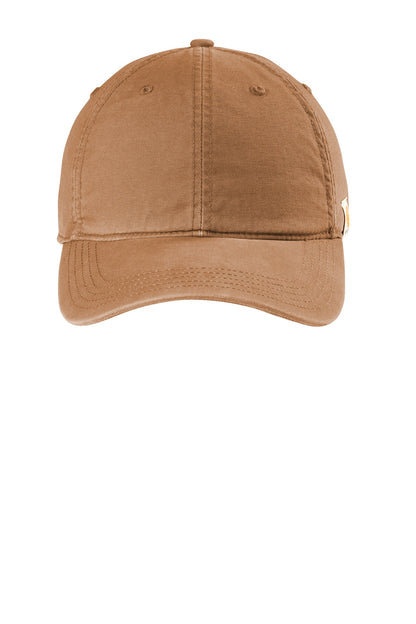 Front View of Carhartt Brown Carhartt Cotton Canvas Cap CT103938