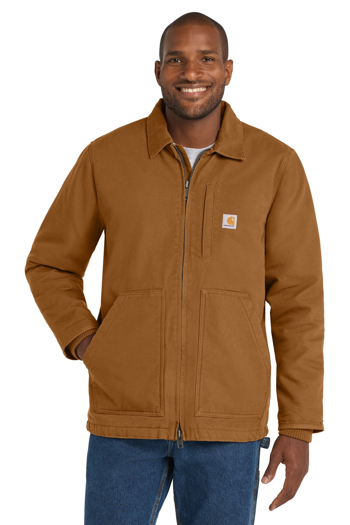 Front View of CarharttBr Carhartt Tall Sherpa-Lined Coat CTT104293