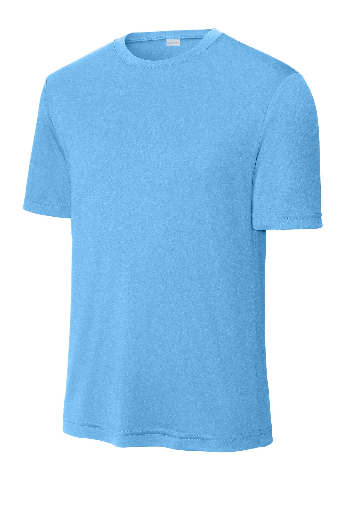 Front View of Carolina Blue Sport-Tek Tall PosiCharge Competitor Tee. TST350