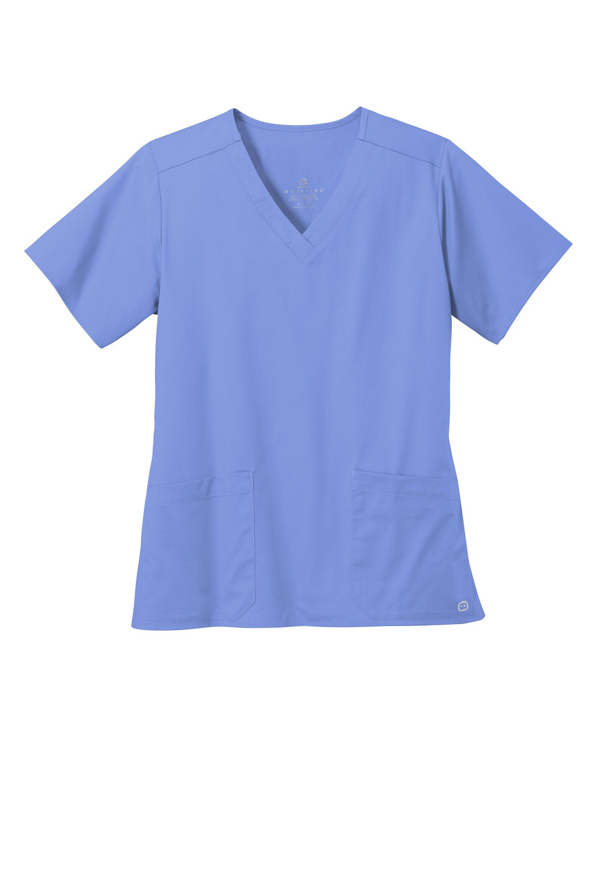 Front View of Ceil Wink Women's WorkFlex V-Neck Top WW4560