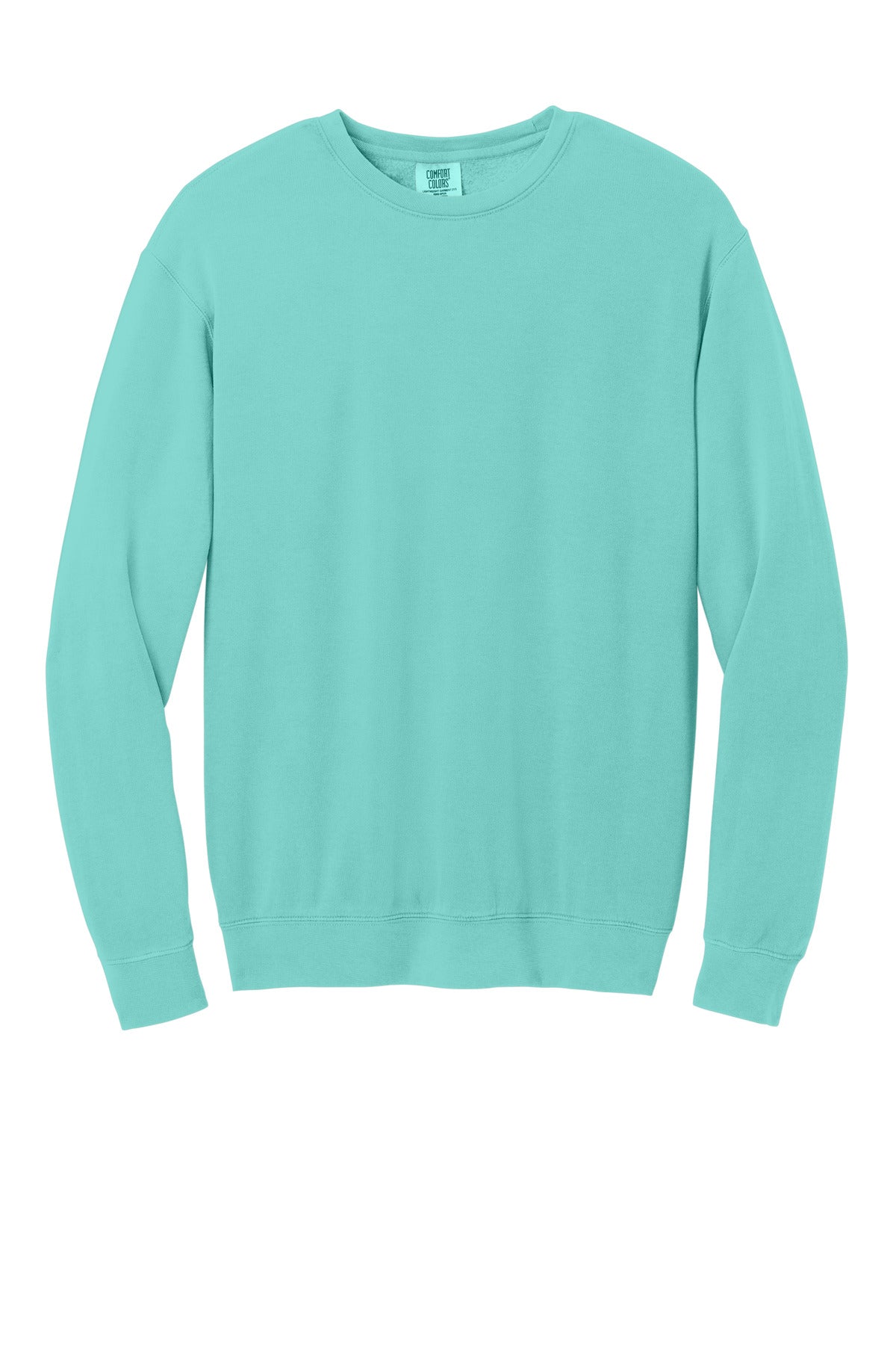 Front View of ChalkyMint Comfort Colors Lightweight Crewneck Sweatshirt 1466