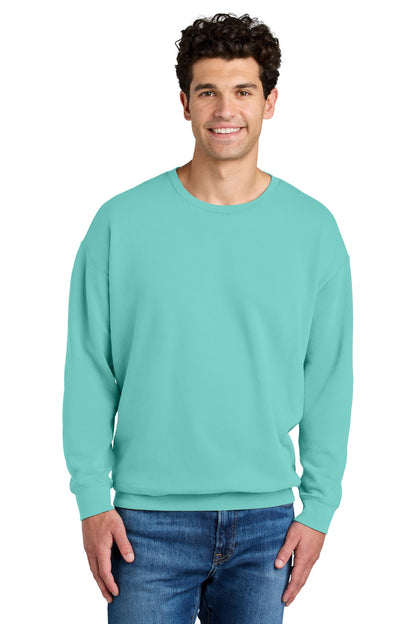 Front View of ChalkyMint Comfort Colors Lightweight Crewneck Sweatshirt 1466