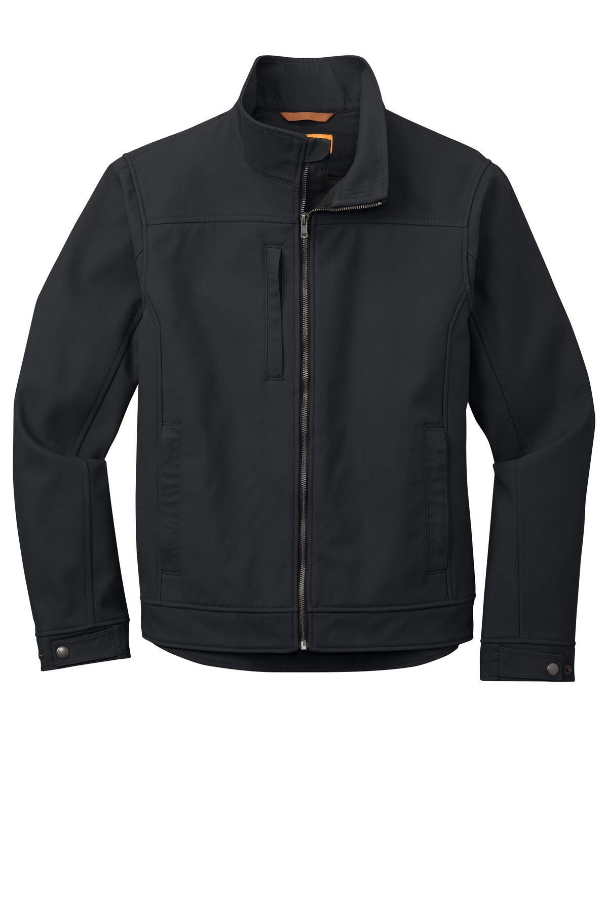 Front View of Charcoal CornerStone Duck Bonded Soft Shell Jacket CSJ60