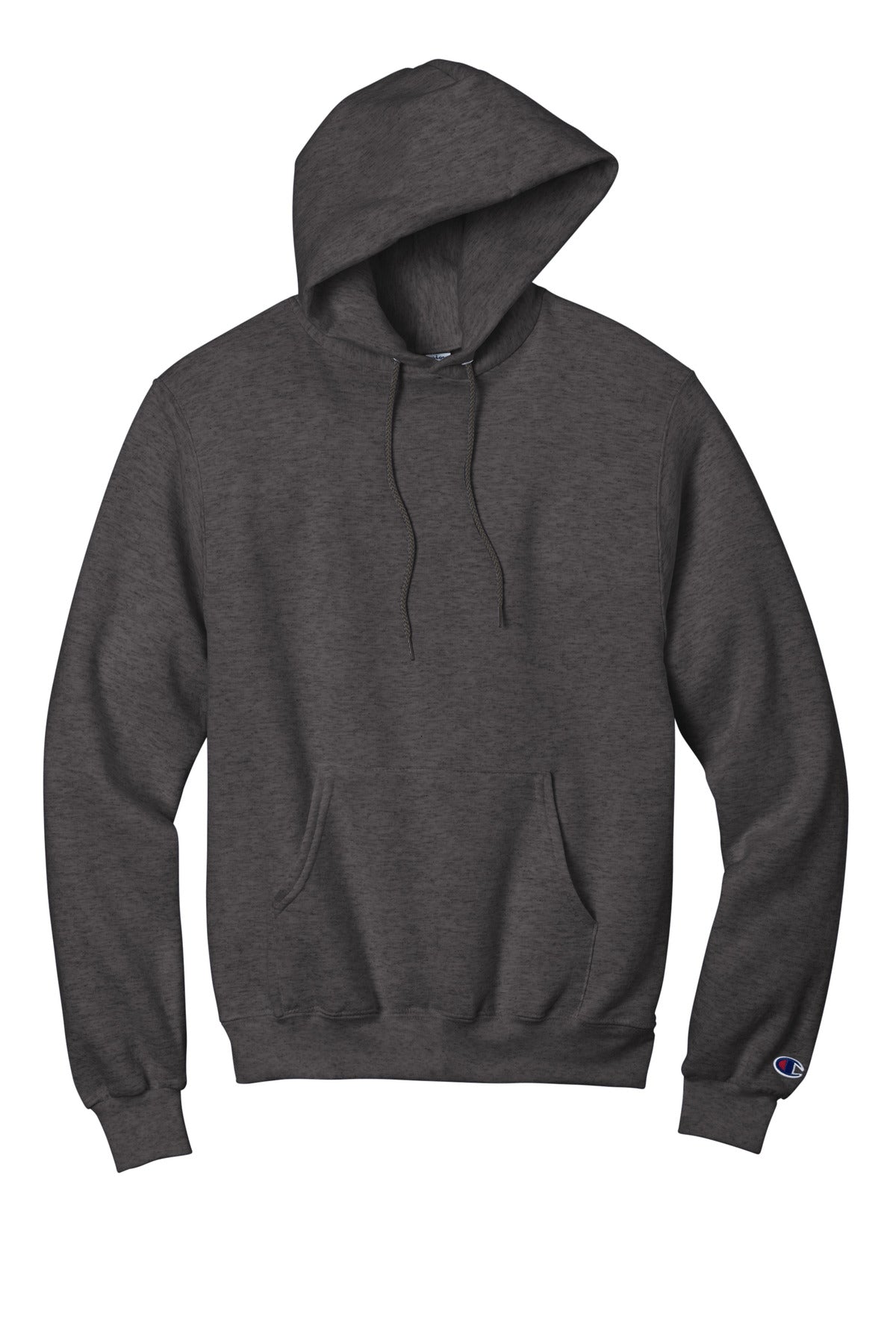 Front View of CharcoalHt Champion Powerblend Pullover Hoodie. S700