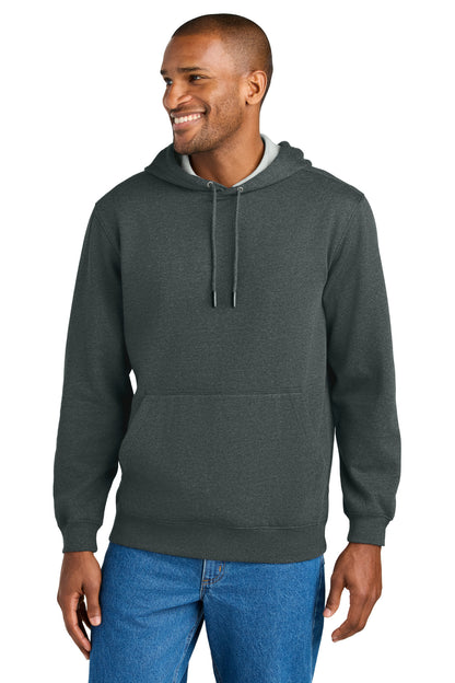 Front View of CharcoalHt CornerStone Tough Fleece Pullover Hoodie CSF630