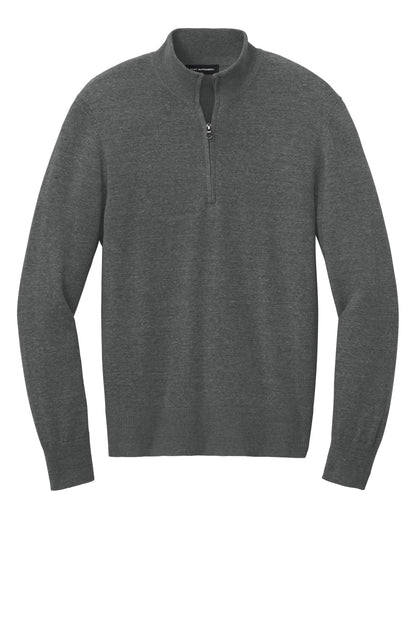 Front View of CharcoalHt Port Authority Easy Care 1/4-Zip Sweater SW2900