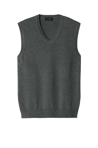 Front View of CharcoalHt Port Authority Easy Care Sweater Vest SW2860