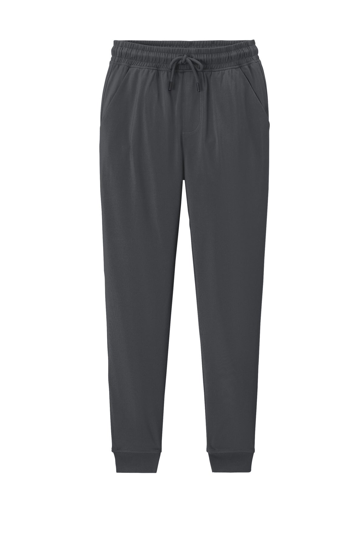 Front View of CharGrey Sport-Tek Sport-Wick Stretch Jogger PST858