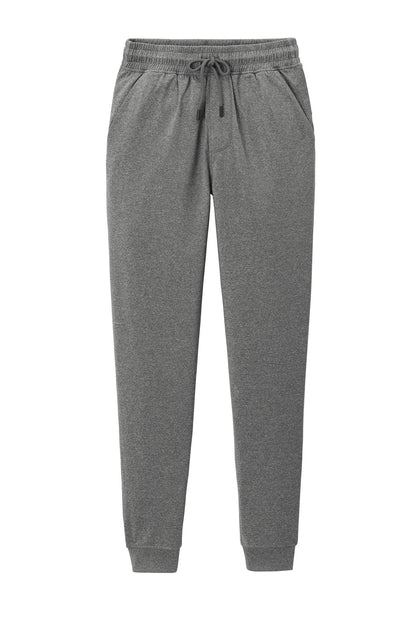 Front View of CharGreyHt Sport-Tek Sport-Wick Stretch Jogger PST858