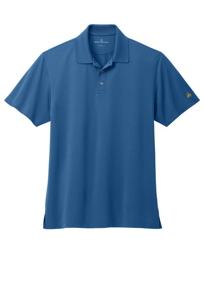 Front View of CharterBlu Brooks Brothers Mesh Pique Performance Polo BB18220