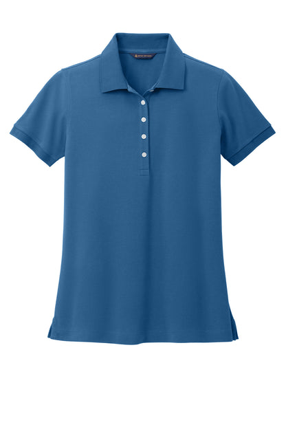 Front View of CharterBlu Brooks Brothers Women's Pima Cotton Pique Polo BB18201