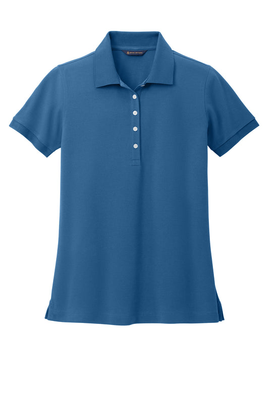 Front View of CharterBlu Brooks Brothers Women's Pima Cotton Pique Polo BB18201