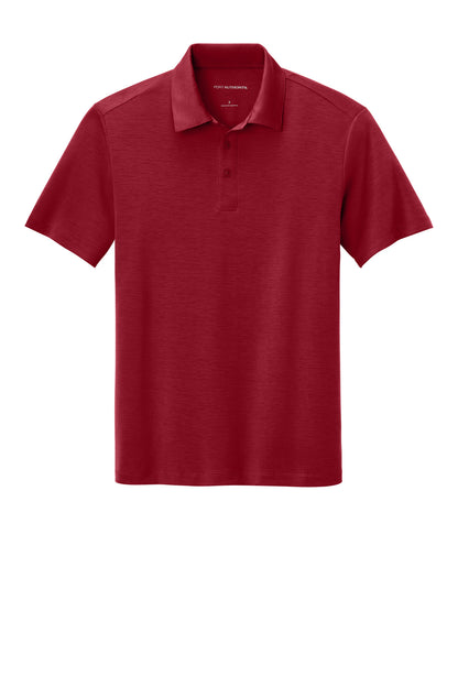 Front View of Chili Red Port Authority Cotton Touch Performance Polo. K568