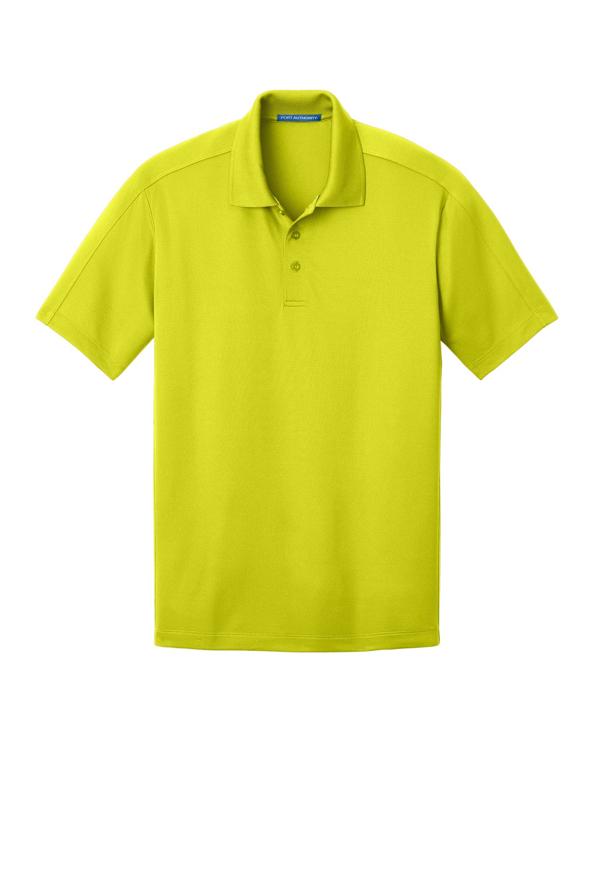 Front View of Citron Port Authority Diamond Jacquard Polo. K569