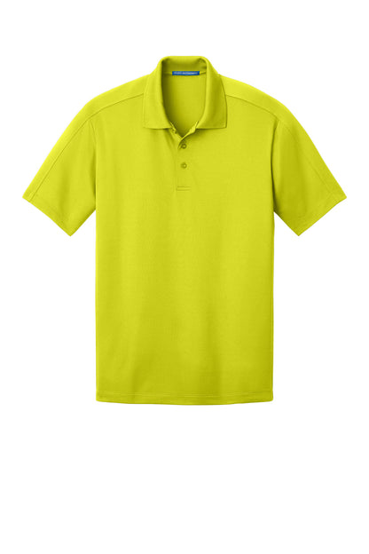 Front View of Citron Port Authority Diamond Jacquard Polo. K569