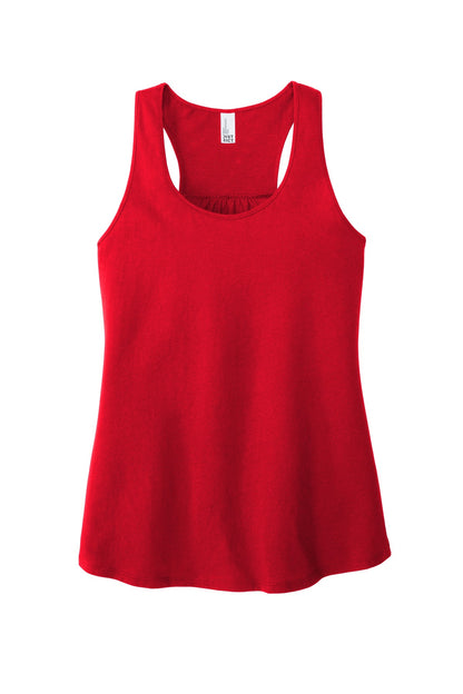 Front View of Classic Red District Women's V.I.T. Racerback Tank DT6302