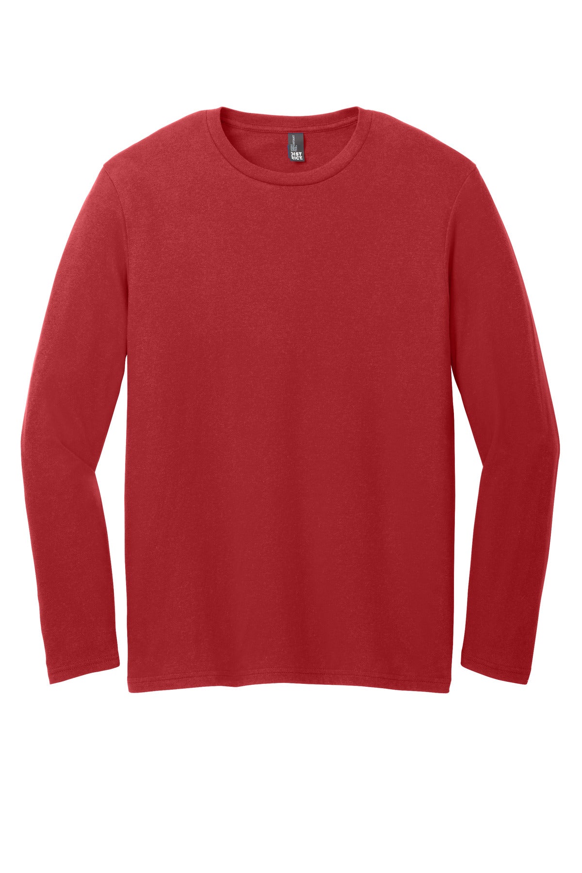 Front View of ClassicRed District Very Important Tee Long Sleeve. DT6200