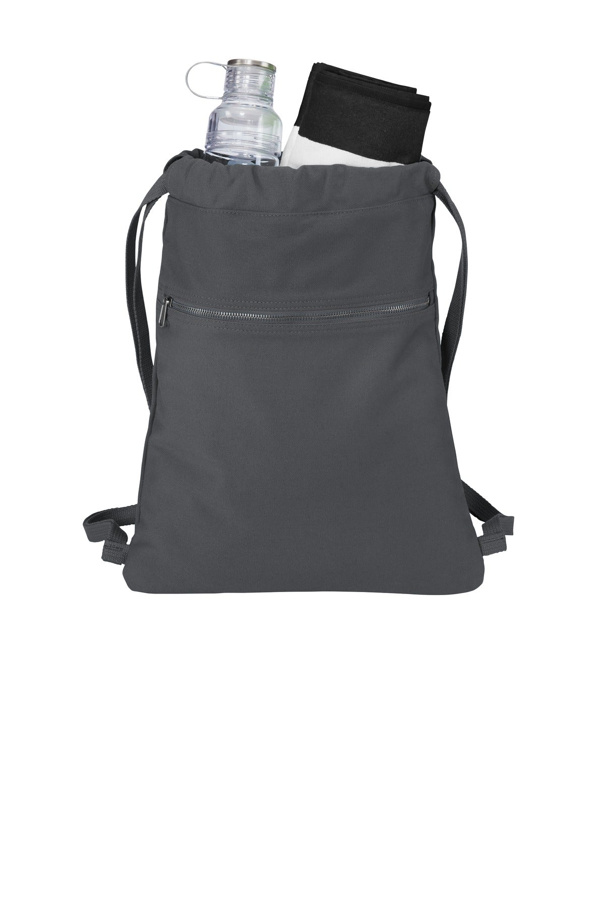 Front View of Coal Port Authority Beach Wash Cinch Pack. BG621