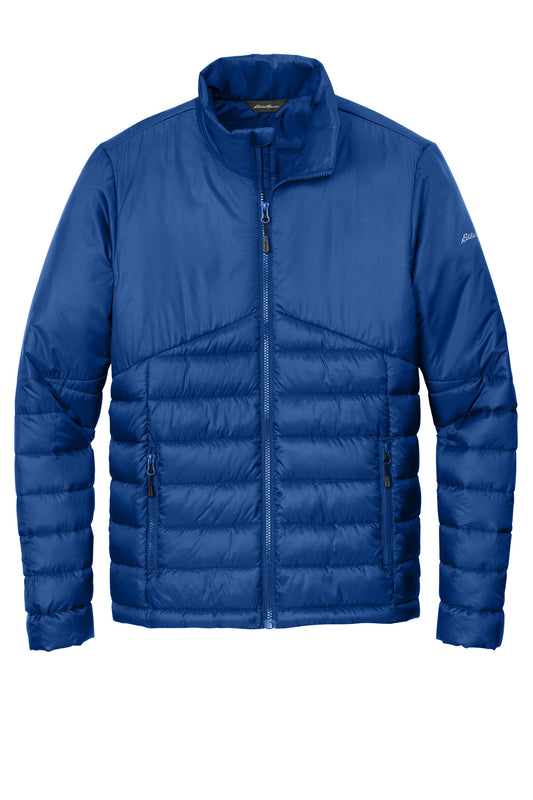 Front View of CobaltBl Eddie Bauer Quilted Jacket EB510