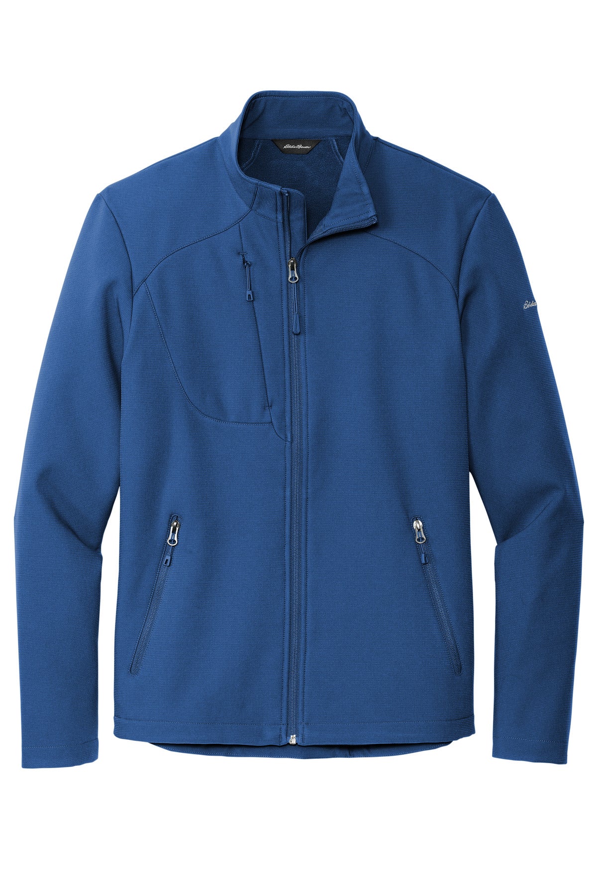 Front View of CobaltBl Eddie Bauer Stretch Soft Shell Jacket EB544