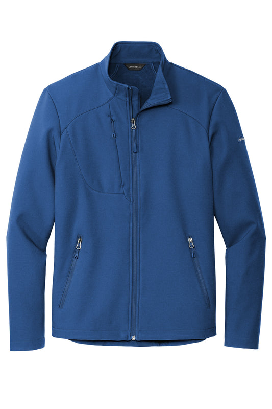 Front View of CobaltBl Eddie Bauer Stretch Soft Shell Jacket EB544