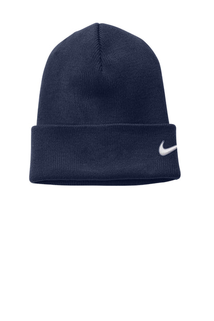 Front View of ColNavy Nike Team Cuffed Beanie NKFB6539
