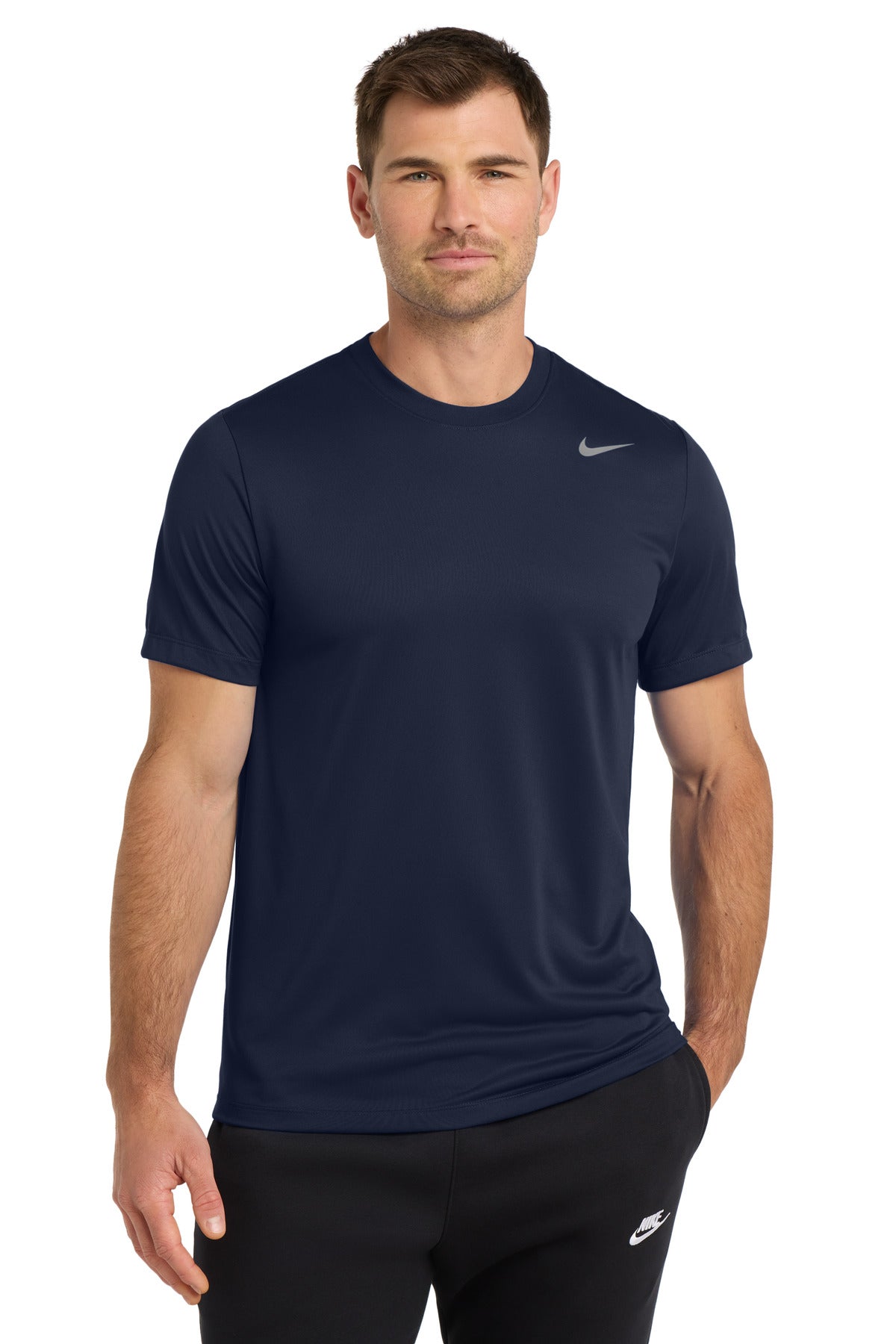 Front View of ColNavy Nike Team rLegend Tee DV7299