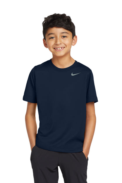 Front View of ColNavy Nike Youth Team rLegend Tee DV7317