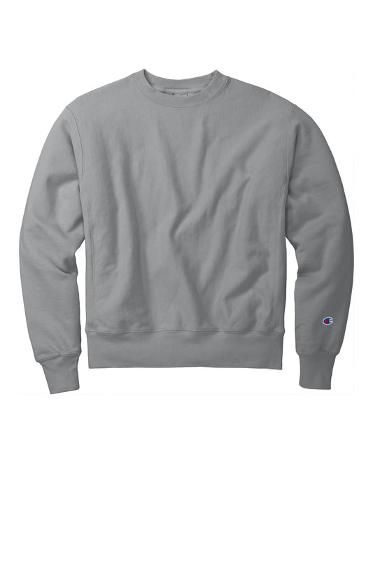 Front View of Concrete Champion Reverse Weave Garment-Dyed Crewneck Sweatshirt. GDS149