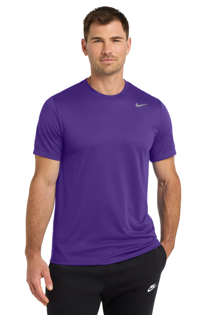 Front View of CourtPrpl Nike Team rLegend Tee DV7299