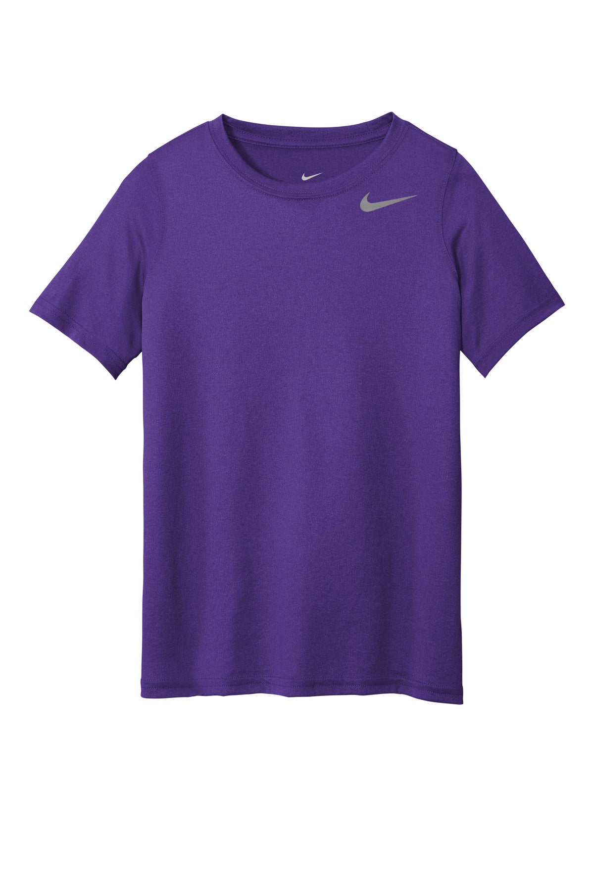 Front View of CourtPrpl Nike Youth Team rLegend Tee DV7317