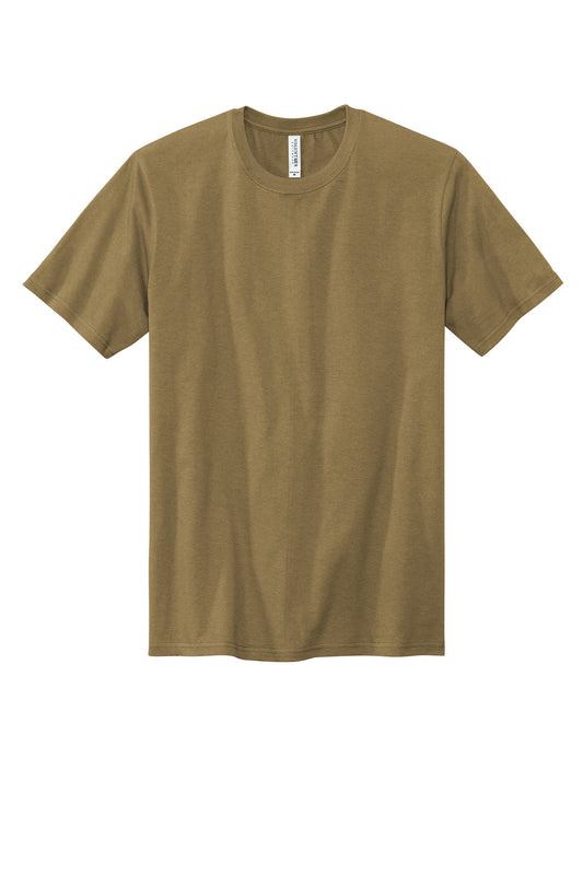 Front View of CoyoteBrn Volunteer Knitwear All-American Tee VL100