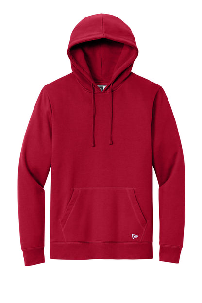 Front View of Crimson New Era Comeback Fleece Pullover Hoodie NEA550