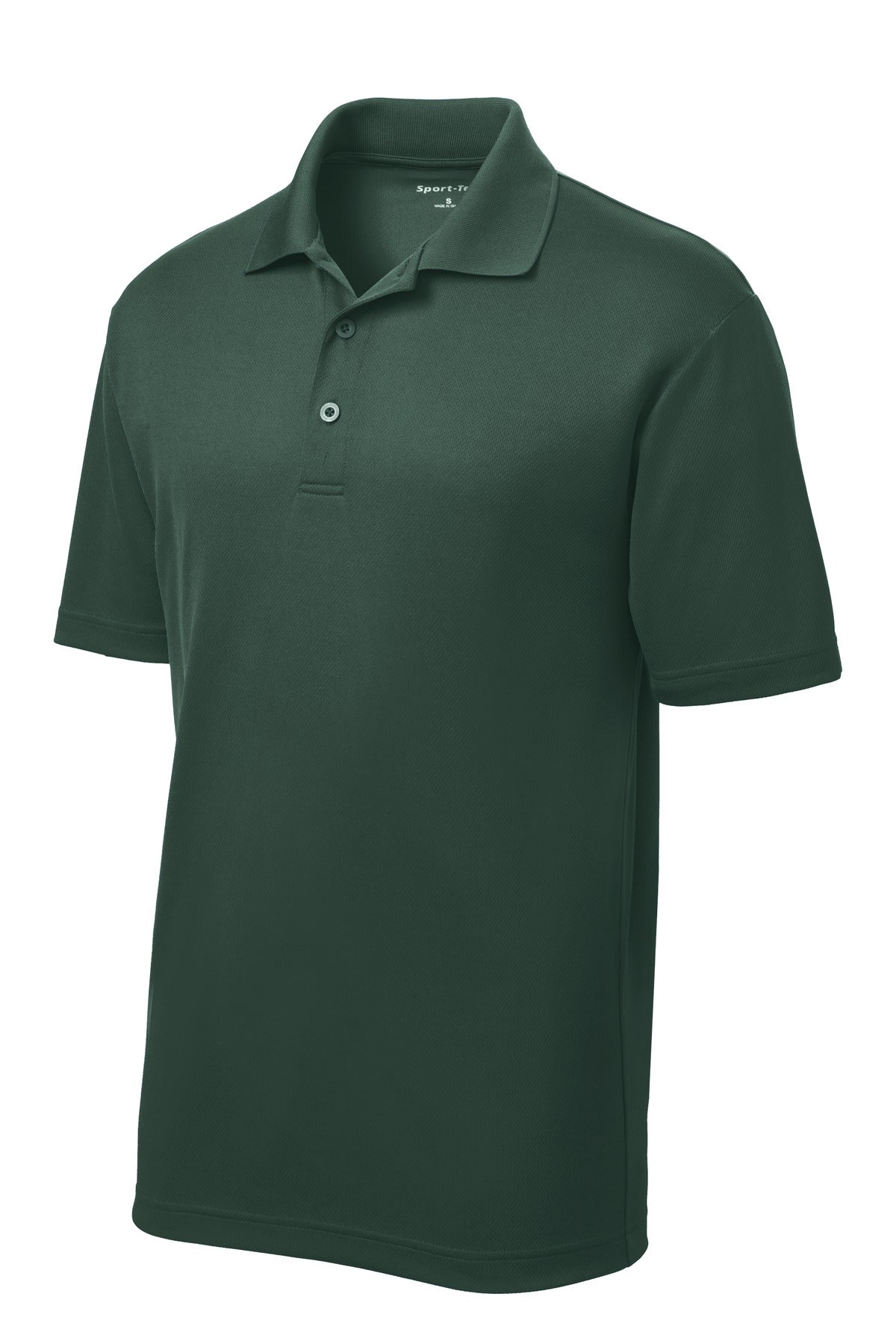 Front View of Dark Forest Gn Sport-Tek Youth PosiCharge RacerMesh Polo. YST640
