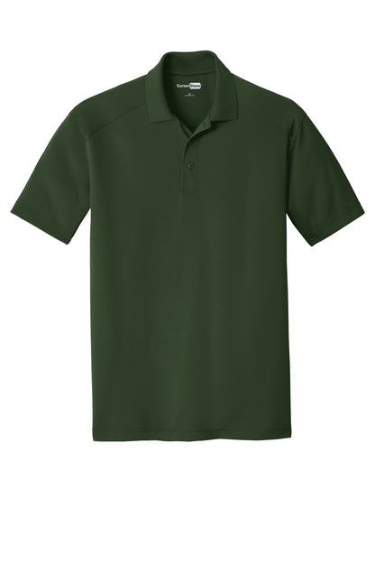 Front View of Dark Green CornerStone Select Lightweight Snag-Proof Polo. CS418
