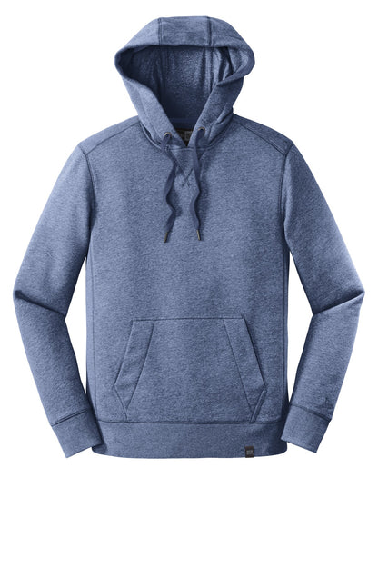 Front View of Dark Royal Tws New Era French Terry Pullover Hoodie. NEA500