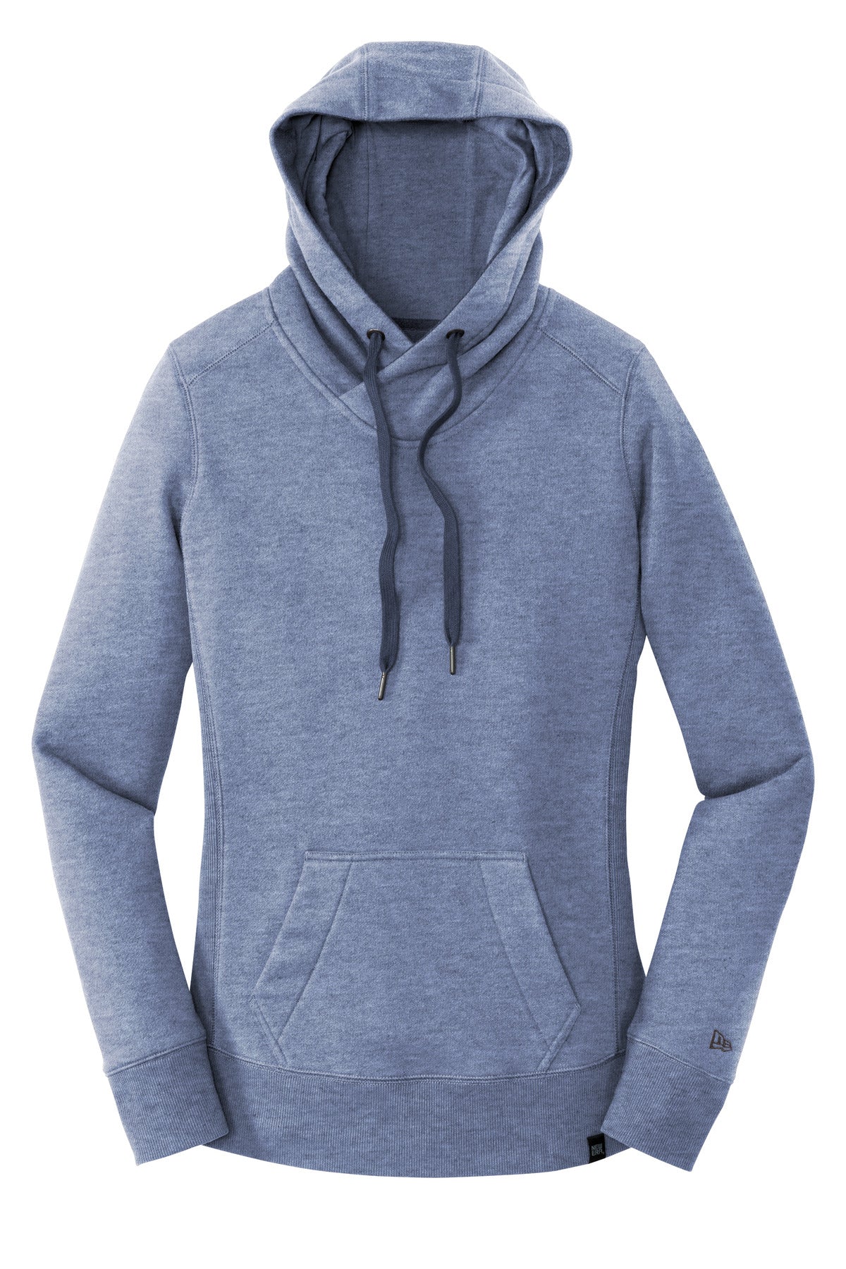 Front View of Dark Royal Tws New Era Women's French Terry Pullover Hoodie. LNEA500