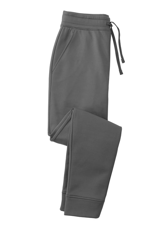 Front View of Dark Smoke Gry Sport-Tek Sport-Wick Fleece Jogger ST233