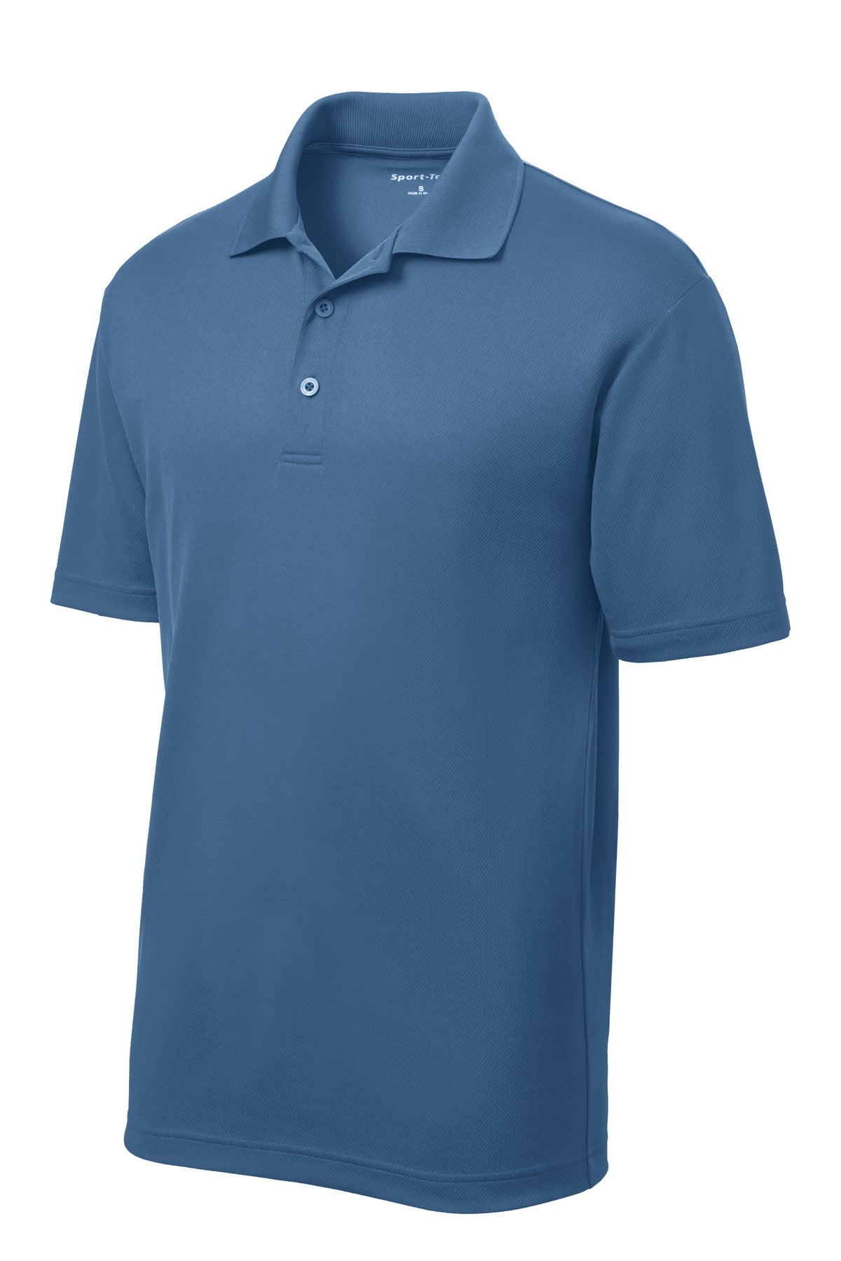 Front View of Dawn Blue Sport-Tek Youth PosiCharge RacerMesh Polo. YST640