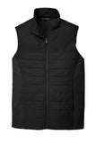 Front View of Deep Black Port Authority Collective Insulated Vest. J903
