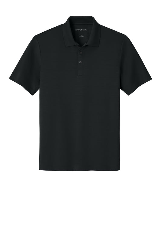 Front View of Deep Black Port Authority Eclipse Stretch Polo. K587