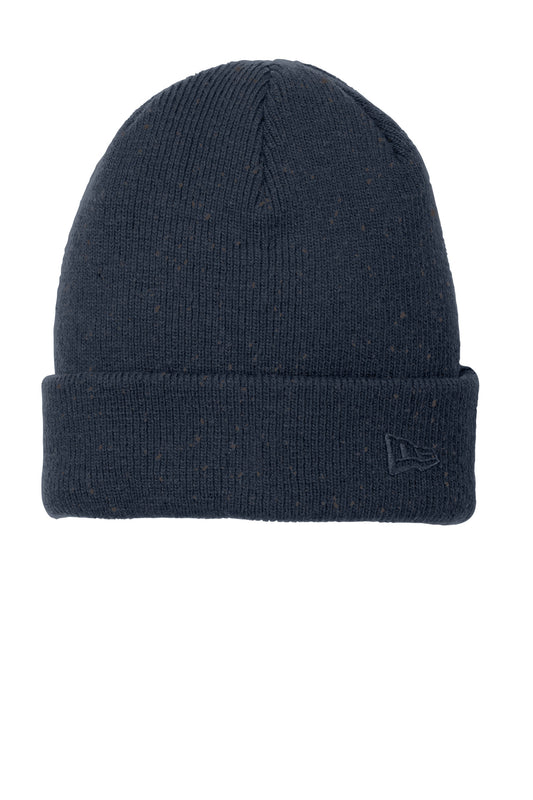 Front View of Deep Navy/Grph New Era Speckled Beanie. NE905