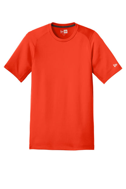 Front View of Deep Orange So New Era Series Performance Crew Tee. NEA200