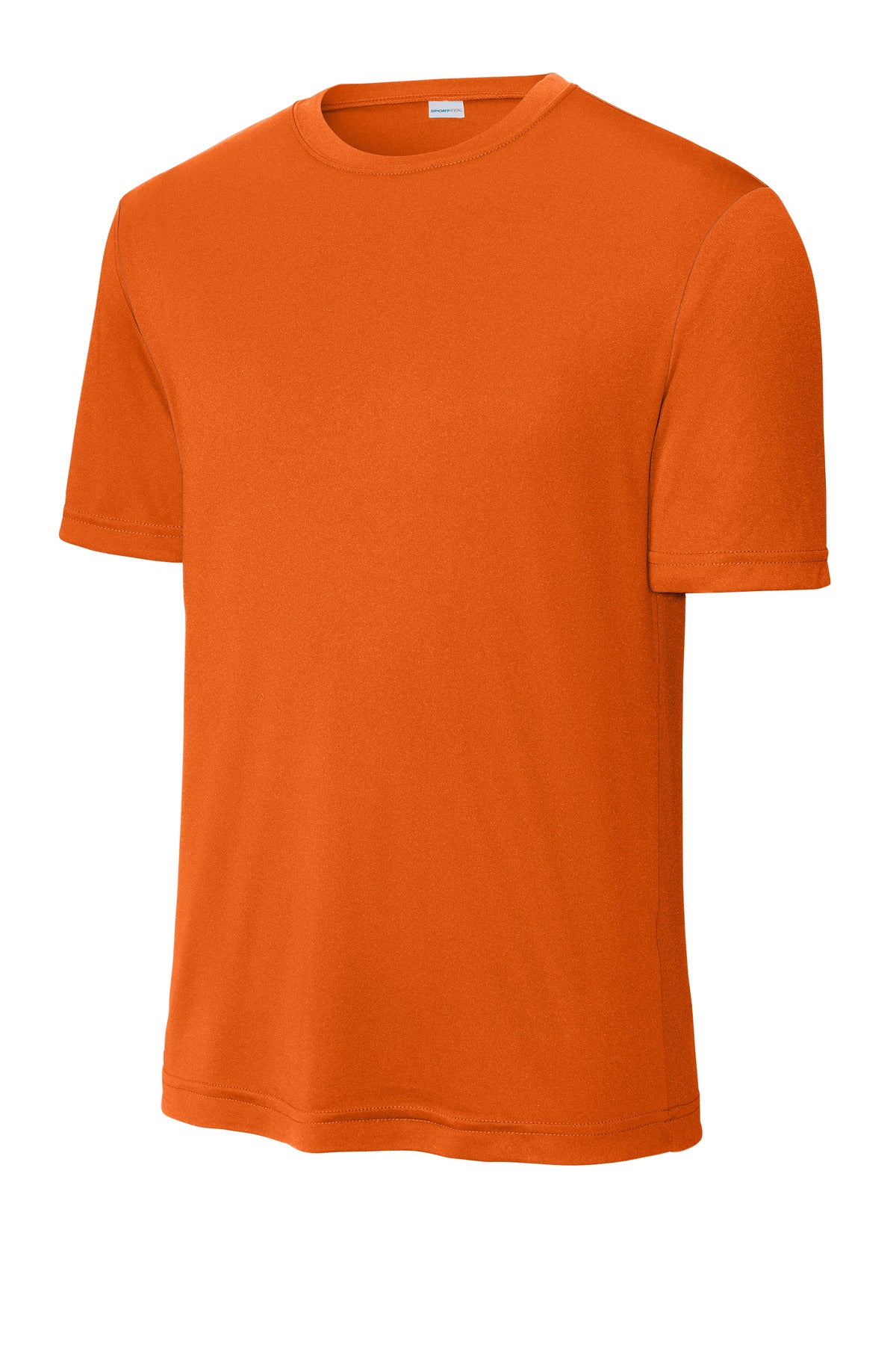 Front View of Deep Orange Sport-Tek Tall PosiCharge Competitor Tee. TST350