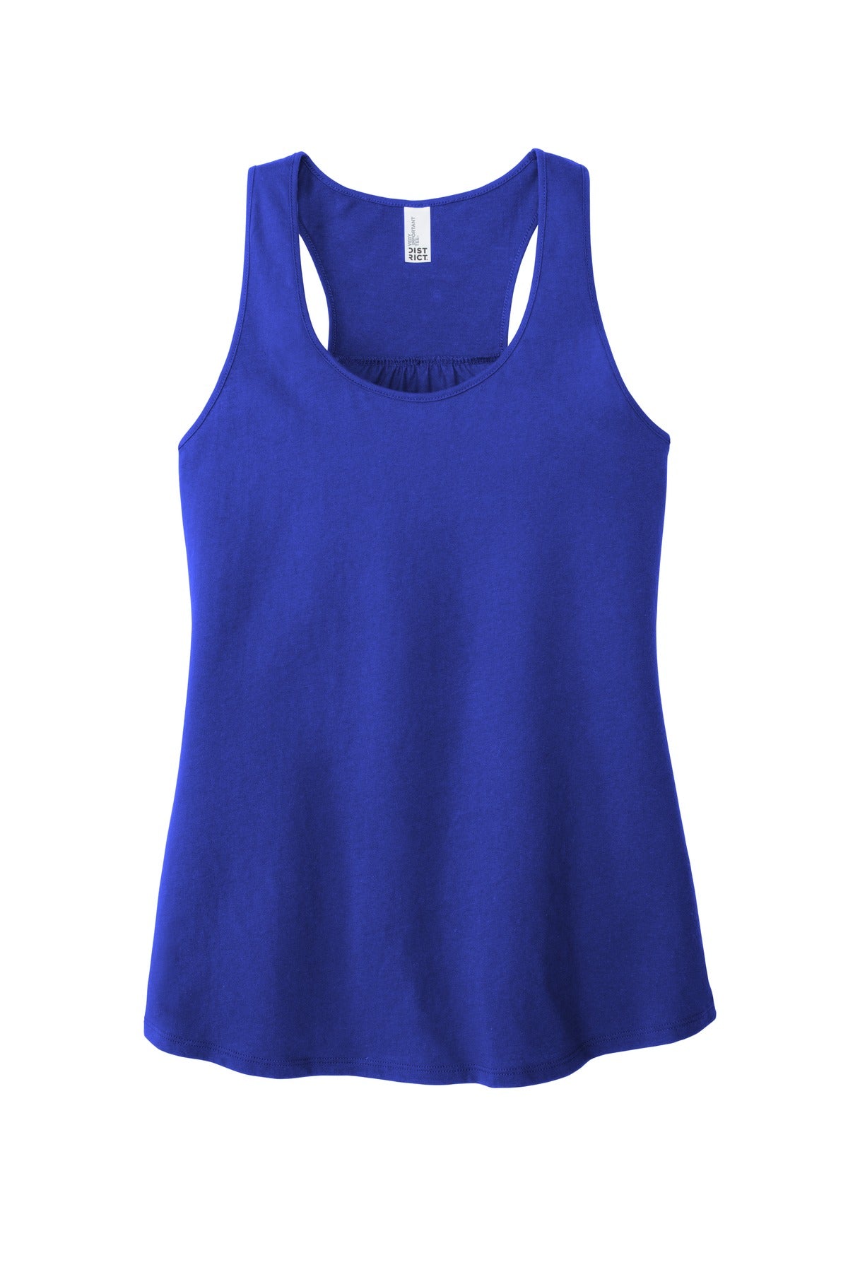 Front View of Deep Royal District Women's V.I.T. Racerback Tank DT6302