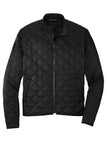 Front View of DeepBlack Mercer+Mettle Quilted Full-Zip Jacket MM7200