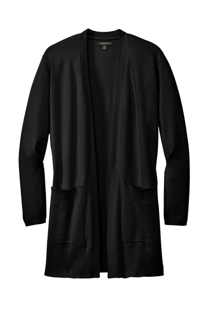 Front View of DeepBlack Mercer+Mettle Women's Open-Front Cardigan Sweater MM3023