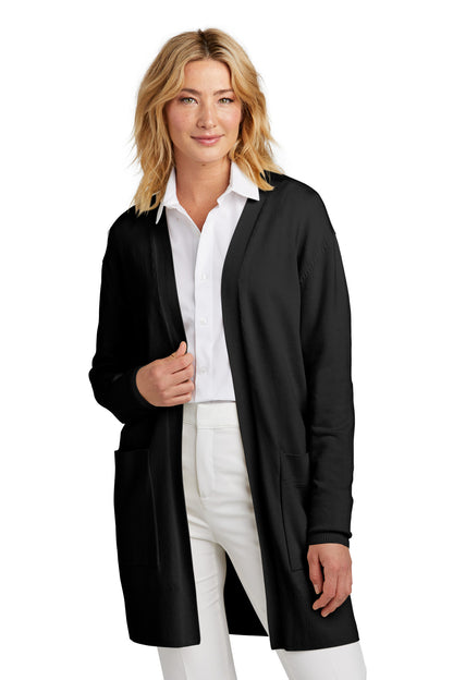 Front View of DeepBlack Mercer+Mettle Women's Open-Front Cardigan Sweater MM3023